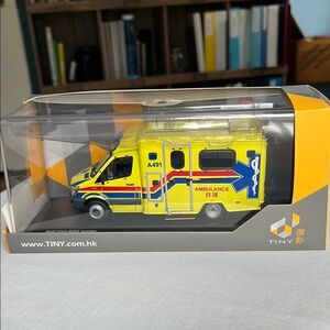 Ambulance Toy - Yellow and Blue
